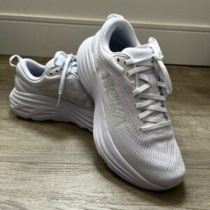 HOKA Bondi 8 Women’s Size 6B – White – NEW in Box – Never Worn – 1127952-WWH